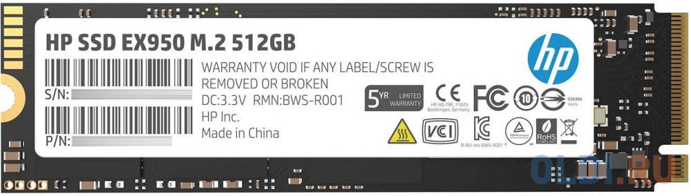 SSD накопитель HP EX950 512 Gb PCI-E 3.0 x4