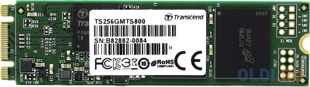 SSD накопитель Transcend TS256GMTS800S 256 Gb SATA-III