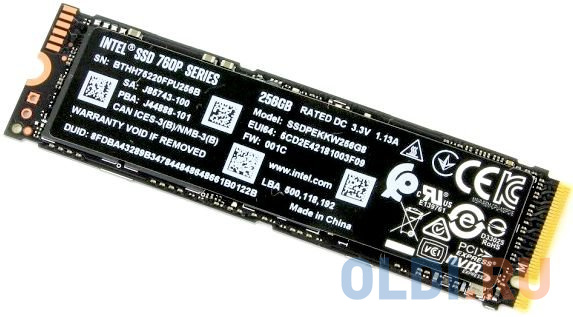 

Твердотельный накопитель SSD M.2 256 Gb Intel Read 3210Mb/s Write 1315Mb/s 3D NAND TLC SSDPEKKW256G8XT 963290