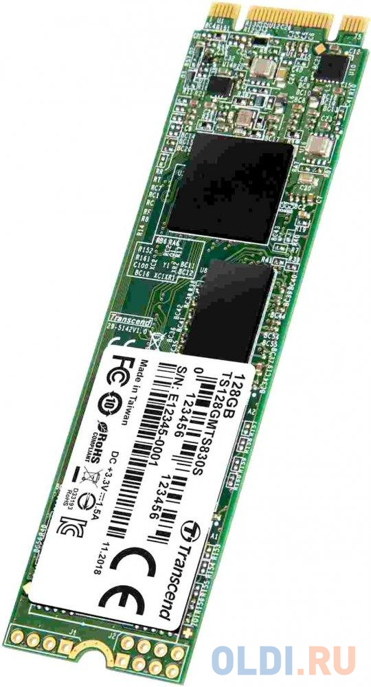 SSD накопитель Transcend MTS830S 128 Gb SATA-III ssd накопитель transcend ssd225s 2 tb sata iii