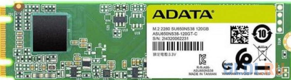 Накопитель SSD A-DATA M.2 SATA III 120Gb ASU650NS38-120GT-C SU650 2280 (ASU650NS38-120GT-C)