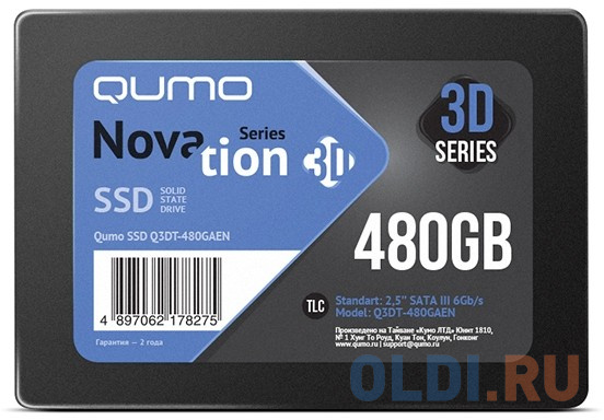 SSD накопитель QUMO Novation 480 Gb SATA-III