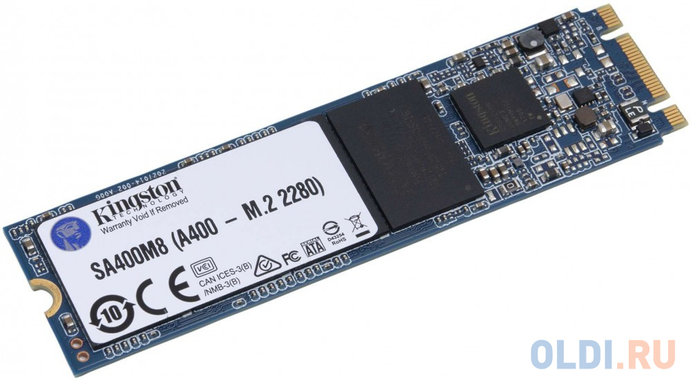 

Твердотельный накопитель SSD M.2 480 Gb Kingston SA400M8/480G Read 500Mb/s Write 450Mb/s 3D NAND TLC