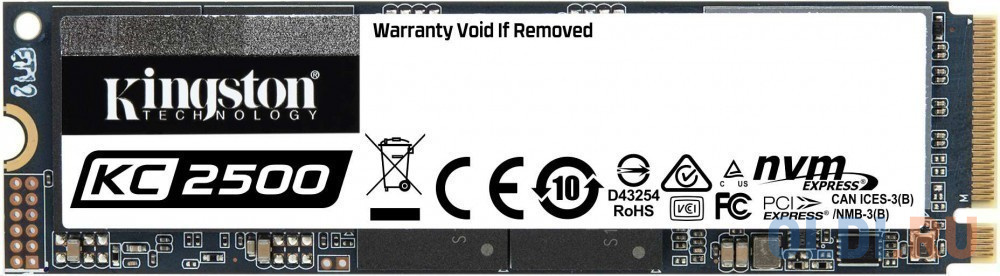 

Твердотельный накопитель SSD M.2 250 Gb Kingston SKC2500M8/250G Read 3500Mb/s Write 1200Mb/s 3D NAND TLC