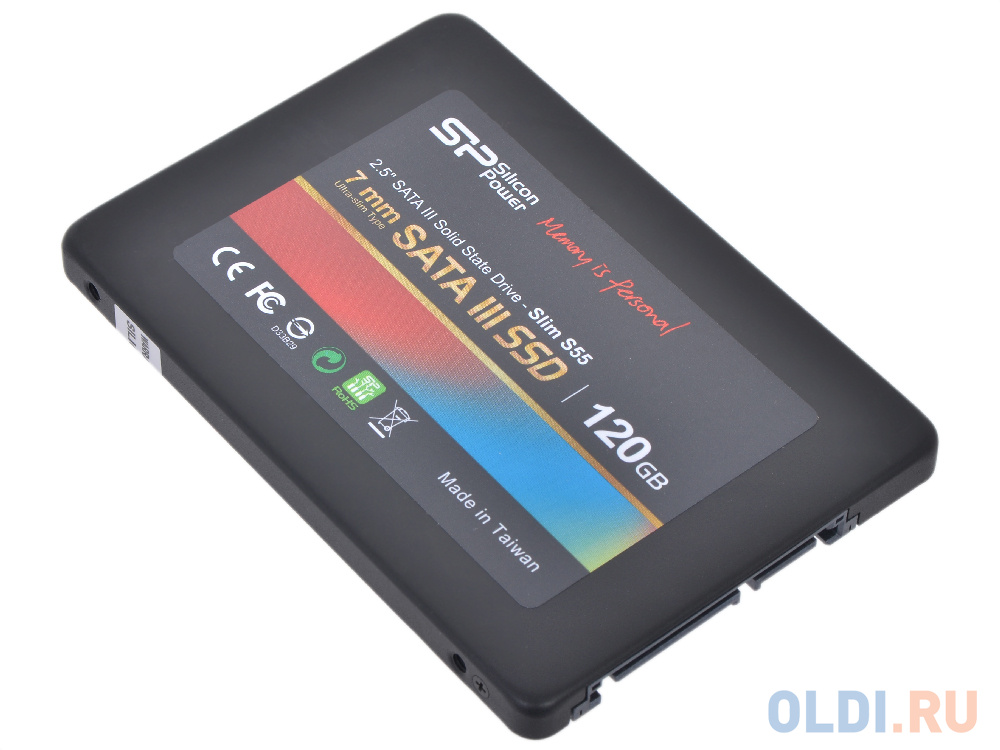 Фото - Твердотельный накопитель SSD 2.5 120GB Silicon Power S55 (TLC, SATA 6Gb/s) (SP120GBSS3S55S25) твердотельный накопитель silicon power slim s55 sata iii 240gb sp240gbss3s55s25