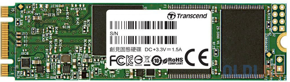 SSD накопитель Transcend MTS820 120 Gb накопитель ssd transcend usb c 500gb ts500gesd380c темно зеленый