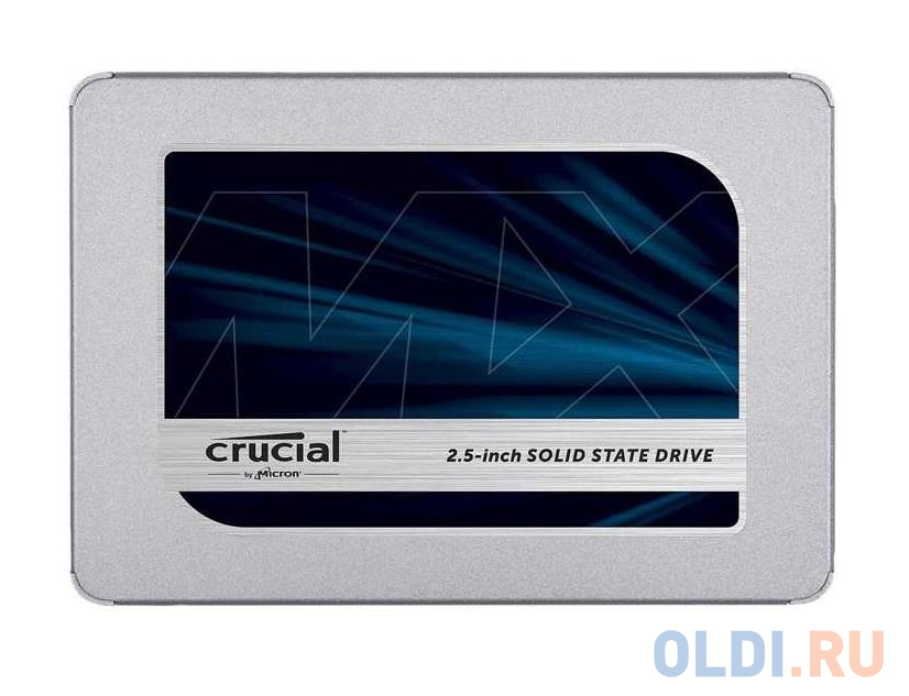 SSD накопитель Crucial MX500 250 Gb SATA-III серверный ssd накопитель crucial micron 5300 max 480 гб mtfddak480tdt 1aw1zabyy
