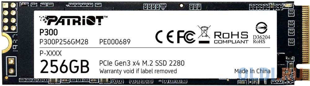 SSD накопитель Patriot P300 256 Gb PCI-E 3.0 x4 ssd накопитель patriot p300 1 tb pci e 3 0 x4