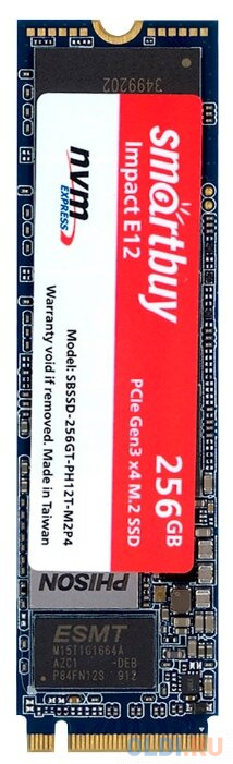 

Твердотельный накопитель SSD M.2 256 Gb Smart Buy SBSSD-256GT-PH12-M2P4 Read 3400Mb/s Write 3100Mb/s 3D NAND TLC