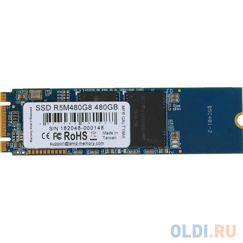 SSD накопитель AMD Radeon R5 Series 480 Gb PCI-E 3.0 x4
