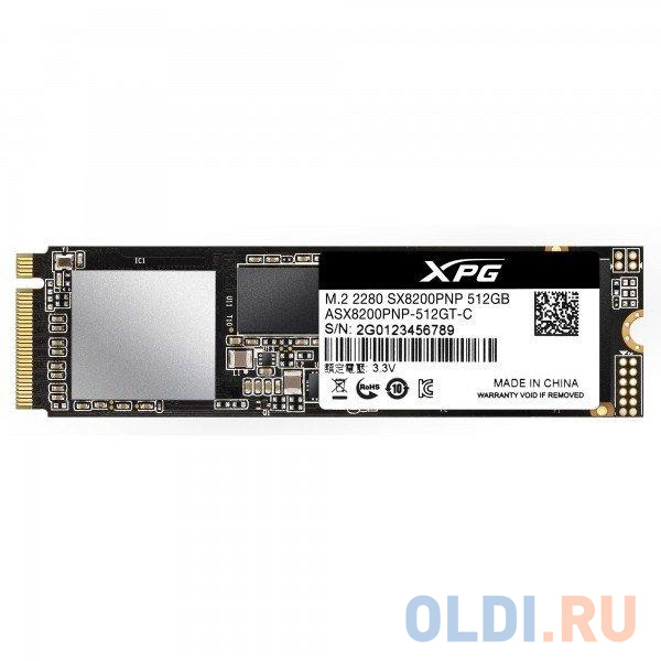 SSD накопитель A-Data XPG SX8200 Pro 512 Gb PCI-E 3.0 x4
