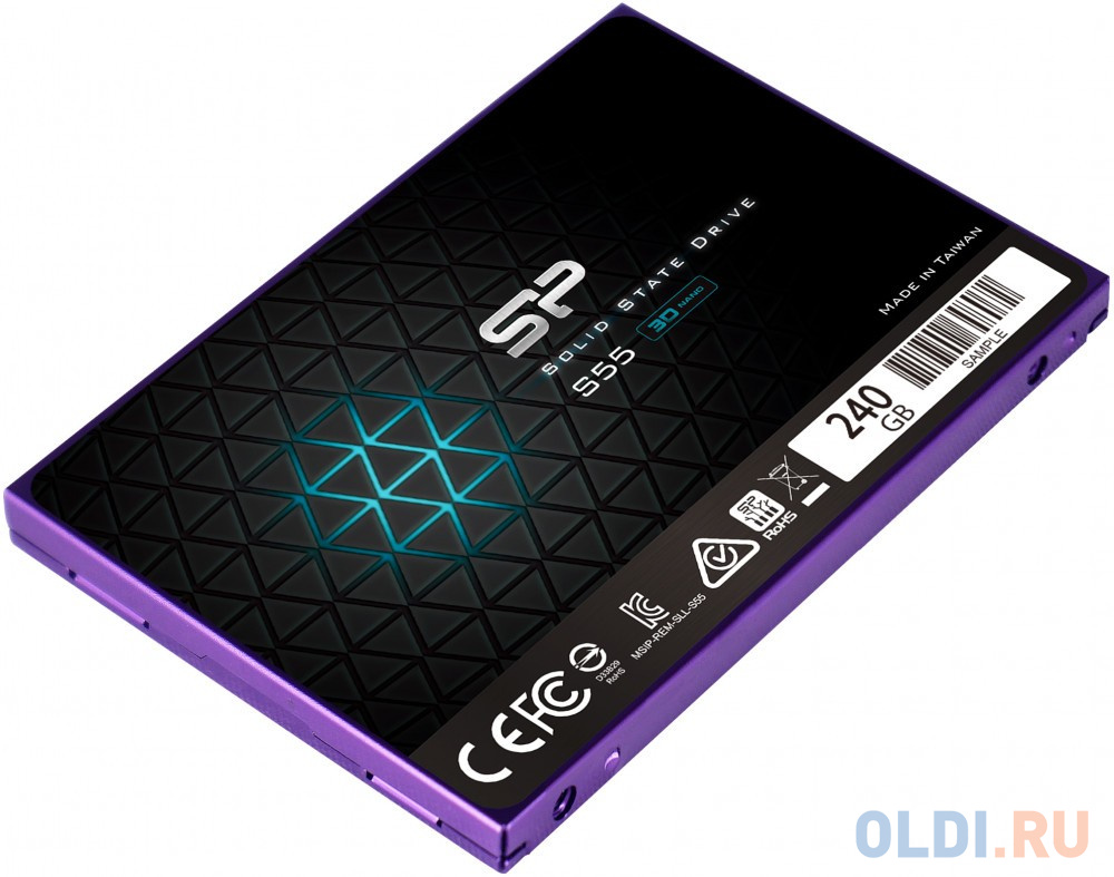 

Твердотельный накопитель SSD 2.5" 240 Gb Silicon Power Slim S55 Read 550Mb/s Write 450Mb/s 3D NAND TLC SP240GBSS3S55S25TR