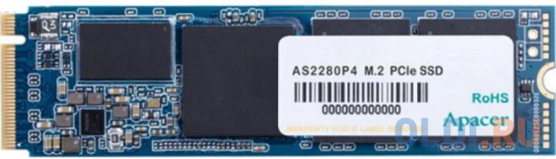 Твердотельный накопитель SSD M.2 512 Gb Apacer AS2280P4 Read 2100Mb/s Write 1500Mb/s 3D NAND TLC твердотельный накопитель ssd m 2 512 gb transcend mte220s read 3300mb s write 2100mb s 3d nand tlc ts512gmte220s