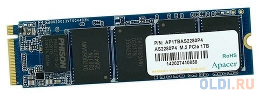 SSD накопитель Apacer AS2280P4 1 Tb PCI-E 4.0 х4