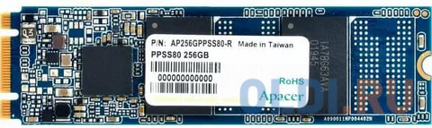 Твердотельный накопитель SSD M.2 256 Gb Apacer AP256GPPSS80-R Read 550Mb/s Write 500Mb/s 3D NAND TLC