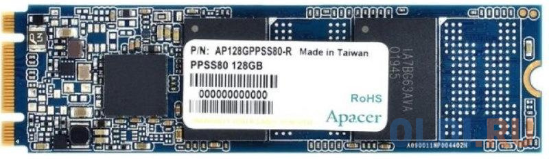 

Твердотельный накопитель SSD M.2 128 Gb Apacer AP128GPPSS80-R Read 550Mb/s Write 465Mb/s 3D NAND TLC