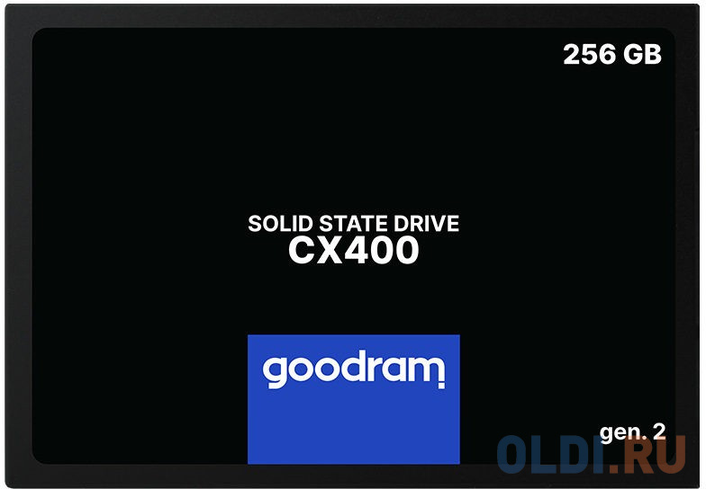 

Твердотельный накопитель SSD 2.5" Goodram 256Gb CX400 <SSDPR-CX400-256-G2> (SATA3, up to 550/490MBs, 85000IOPs, 3D TLC, 7mm)