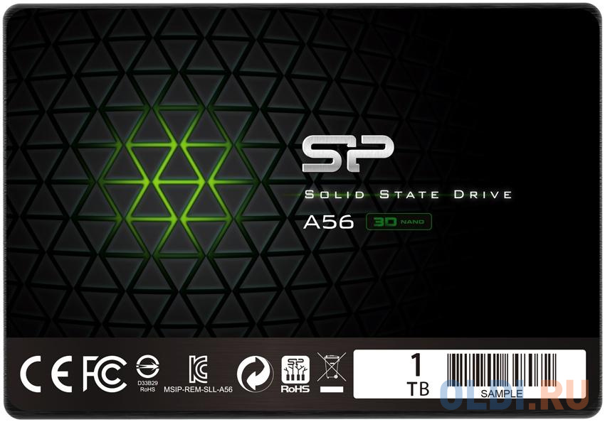 SSD накопитель Silicon Power A56 1 Tb SATA-III флеш накопитель 256gb silicon power helios 202 usb 3 2 голубой