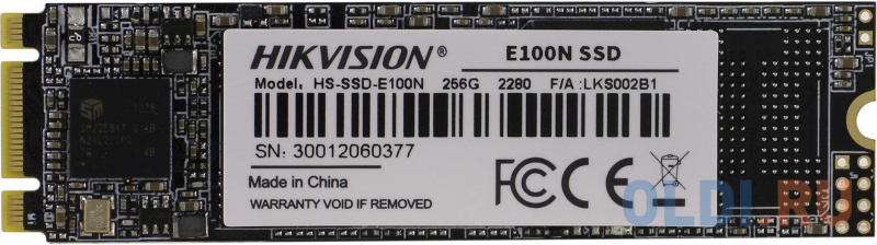 

Твердотельный накопитель SSD M.2 256 Gb Hikvision E100N Read 545Mb/s Write 480Mb/s 3D NAND TLC