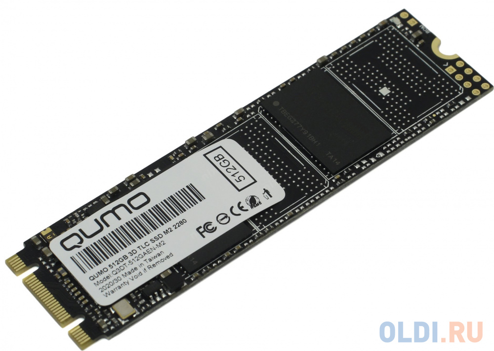 Твердотельный накопитель SSD M.2 512 Gb QUMO Q3DT-512GAEN-M2 Read 560Mb/s Write 540Mb/s 3D NAND TLC - фото 2