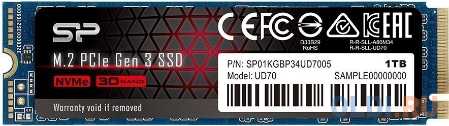 SSD накопитель Silicon Power UD70 1 Tb PCI-E 3.0 x4