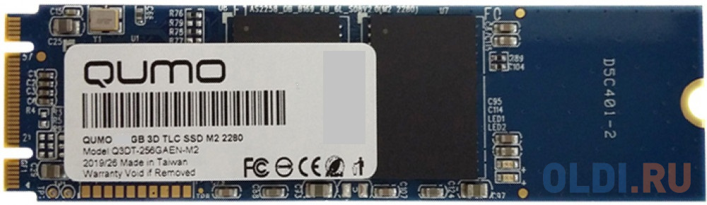 Твердотельный накопитель SSD M.2 480 Gb QUMO Q3DT-480GAEN-M2 Read 560Mb/s Write 540Mb/s 3D NAND TLC - фото 1