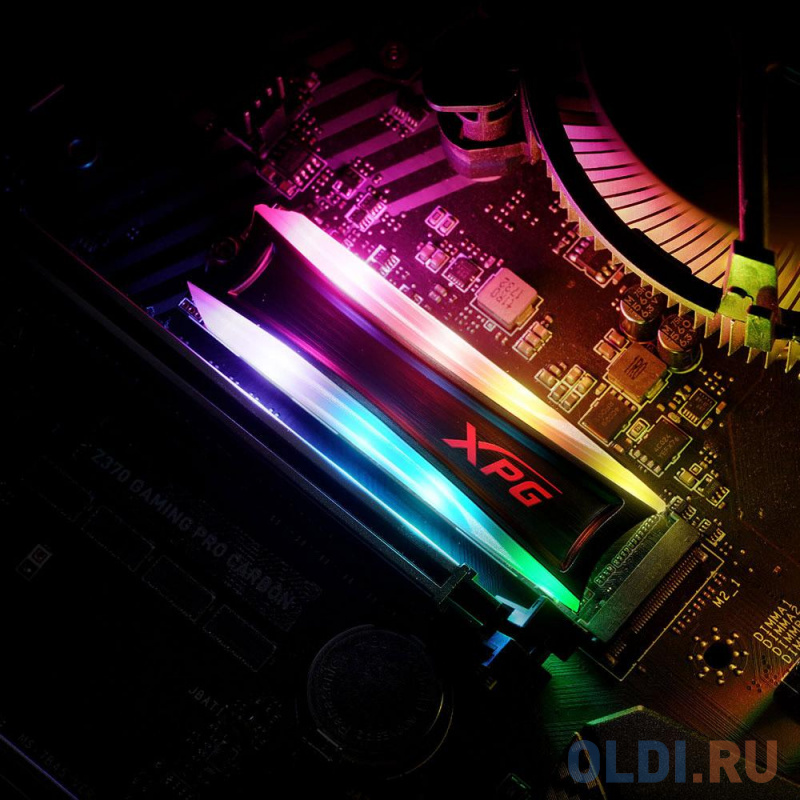 ADATA SPECTRIX S40G RGB SSD 2TB, 3D TLC, M.2 (2280), PCIe Gen 3.0 x4, NVMe, R3500/W1900, TBW 1280 AS40G-2TT-C - фото 6