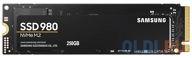 SSD накопитель Samsung 980 250 Gb PCI-E 3.0 x4 твердотельный накопитель samsung ssd 1920gb pm1733 2 5 mzwlj1t9hbjr 00007