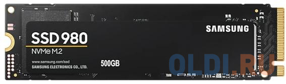 SSD накопитель Samsung 980 500 Gb PCI-E 3.0 x4 твердотельный накопитель samsung ssd 1920gb pm1733 2 5 mzwlj1t9hbjr 00007
