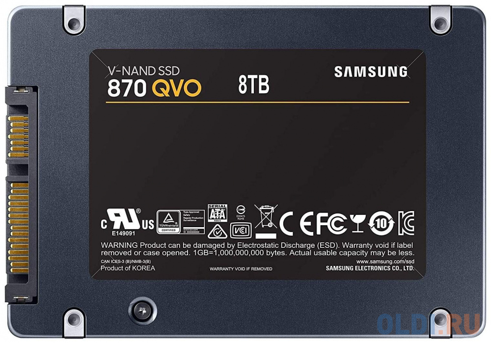 SSD накопитель Samsung 870 QVO 8 Tb SATA-III MZ-77Q8T0BW фото