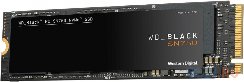 Накопитель твердотельный WD Твердотельный накопитель SSD WD Black SN750 NVMe WDS400T3X0C 4ТБ M2.2280 (без радиатора) фото