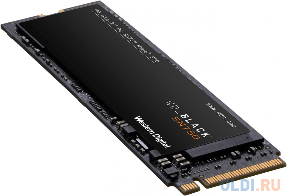 Накопитель твердотельный WD Твердотельный накопитель SSD WD Black SN750 NVMe WDS400T3X0C 4ТБ M2.2280 (без радиатора) фото