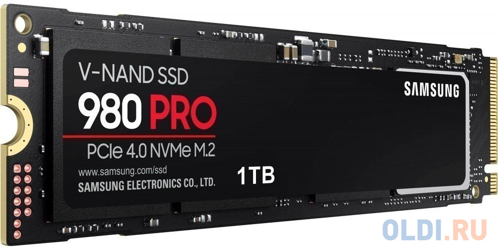SSD накопитель Samsung 980 PRO 1 Tb PCI-E 4.0 х4 ssd накопитель samsung 980 pro series 2 tb pci e 4 0 х4 mz v8p2t0bw