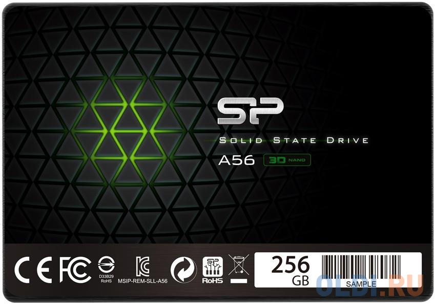 SSD накопитель Silicon Power A56 256 Gb SATA-III ssd накопитель silicon power ace a55 512 gb sata iii sp512gbss3a55s25
