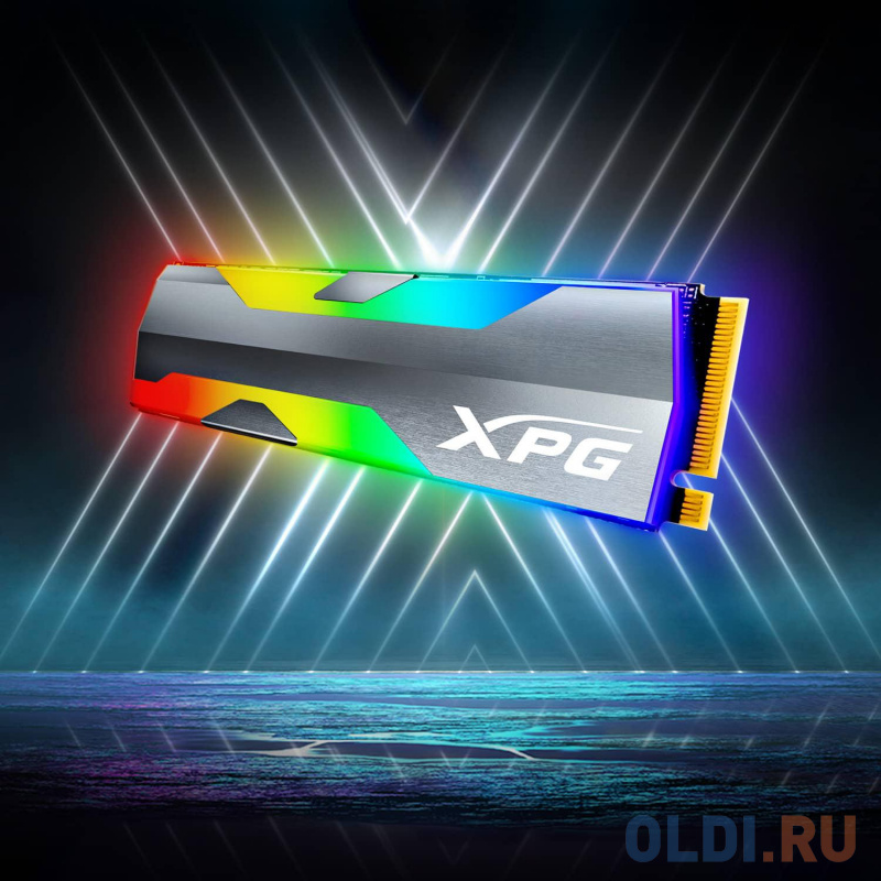 M.2 2280 1TB ADATA XPG SPECTRIX S20G RGB Client SSD [ASPECTRIXS20G-1T-C] PCIe Gen3x4 with NVMe, 2500/1800, IOPS 160/190K, MTBF 2M, 3D TLC, 600TBW, 0,3 фото