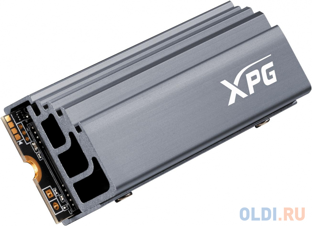 M.2 2280 2TB ADATA XPG GAMMIX S70 Client SSD [AGAMMIXS70-2T-C] PCIe Gen4x4 with NVMe, 7400/6400, IOPS 650/740K, MTBF 2M, 3D TLC, 1480TBW, 0,41DWPD, He - фото 3