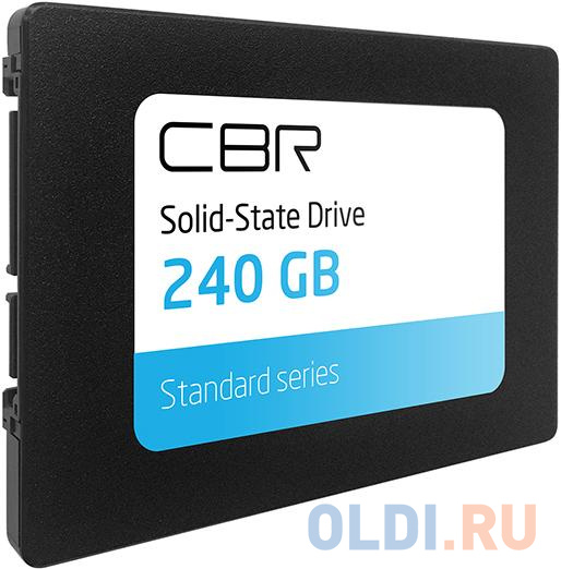 SSD накопитель CBR SSD-240GB-2.5-ST21 240 Gb SATA-III SSD-240GB-2.5-ST21 накопитель твердотельный hpe hpe 240gb sata 6g read intensive sff 2 5in sc 3yr wty multi vendor ssd