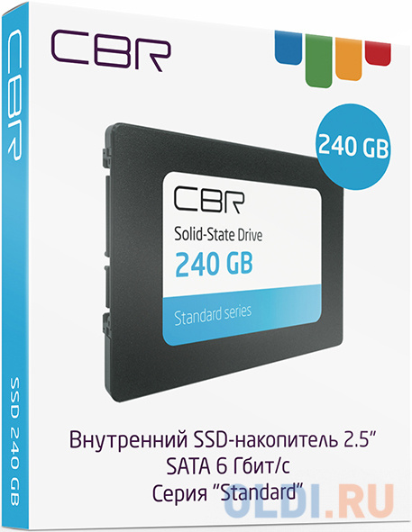 SSD накопитель CBR SSD-240GB-2.5-ST21 240 Gb SATA-III SSD-240GB-2.5-ST21 фото