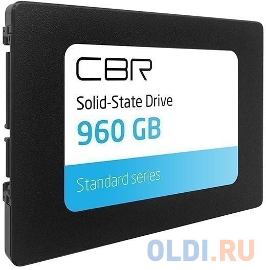Твердотельный накопитель SSD 2.5 960 Gb CBR Standard Read 545Mb/s Write 495Mb/s 3D NAND TLC SSD-960GB-2.5-ST21
