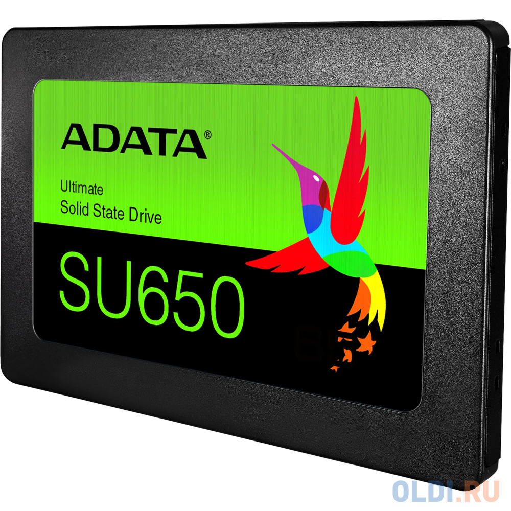 2.5&quot; 256GB ADATA SU650 Client SSD [ASU650SS-256GT-R] SATA 6Gb/s, 520/450, IOPS 40/75K, MTBF 2M, 3D NAND, DRAM less, 140TBW, 0,5DWPD, RTL {100 - фото 2