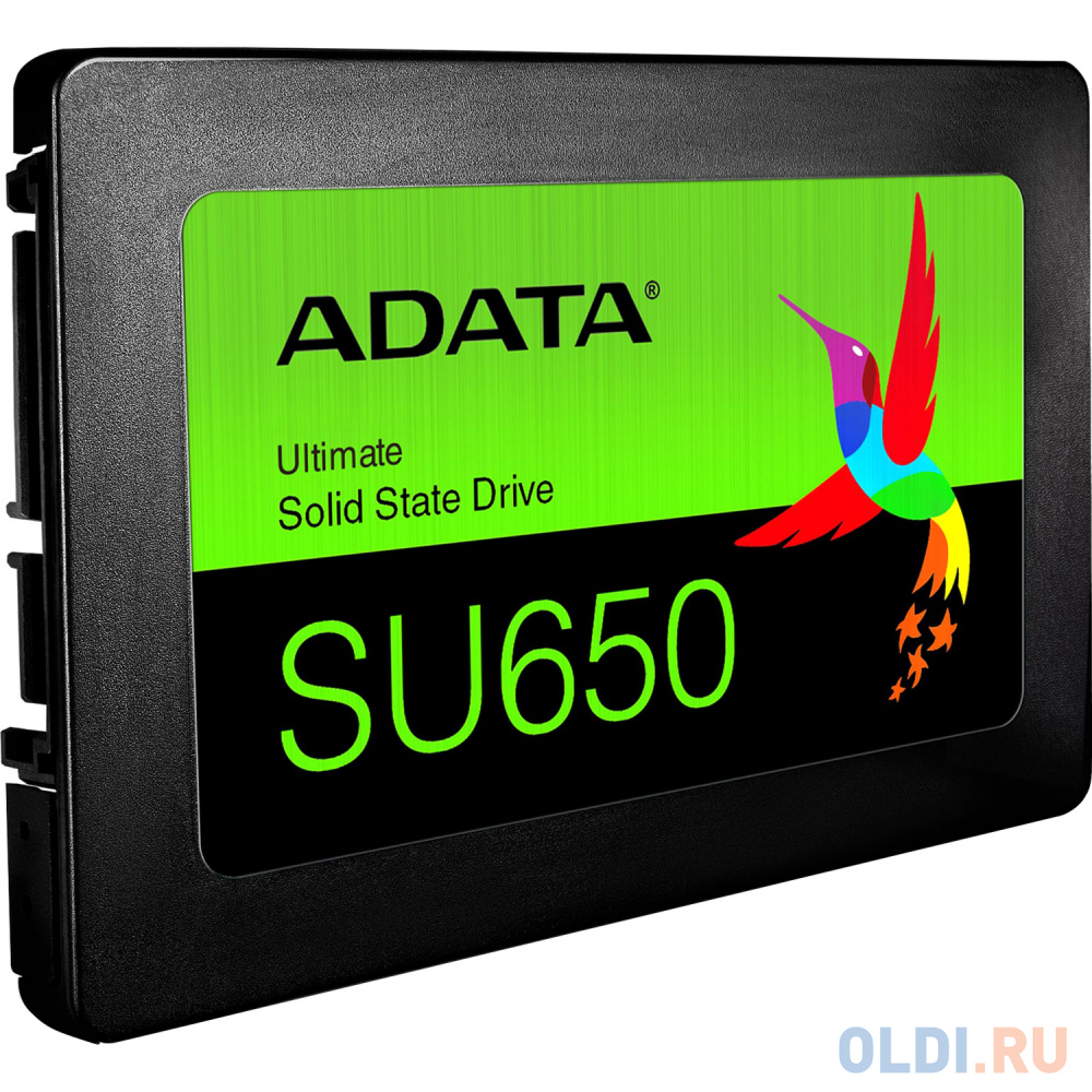 2.5&quot; 256GB ADATA SU650 Client SSD [ASU650SS-256GT-R] SATA 6Gb/s, 520/450, IOPS 40/75K, MTBF 2M, 3D NAND, DRAM less, 140TBW, 0,5DWPD, RTL {100 - фото 3