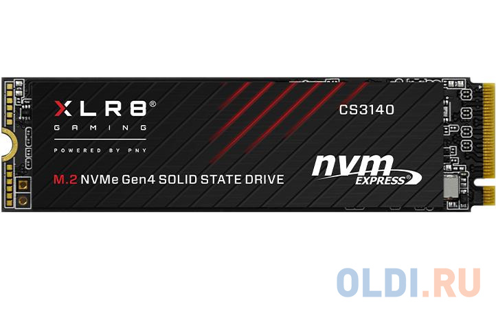 

M.2 2280 2000GB PNY XLR8 CS3140 Client SSD M280CS3140-2TB-RB PCIe Gen4x4 with NVMe, 7500/6850, MTBF 2,000,000 HoursM, 3D TLC, RTL {10}