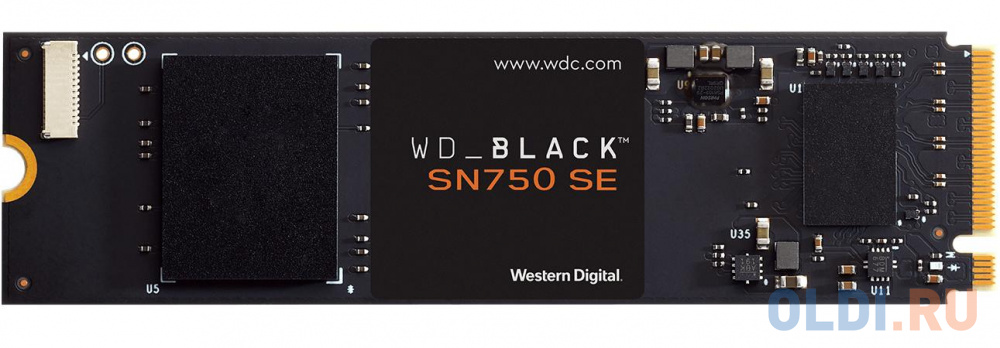 Накопитель твердотельный WD Твердотельный накопитель SSD WD Black SN750 SE NVMe WDS100T1B0E 1ТБ Gen4