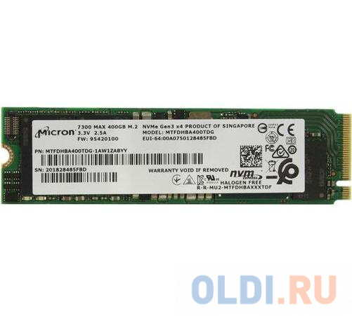 

Micron 7300 MAX 400GB M.2 NVMe Non-SED Enterprise Solid State Drive