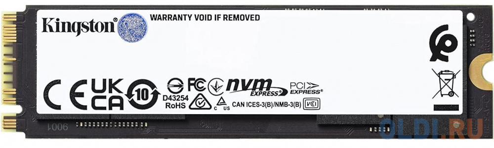 Твердотельный накопитель SSD M.2 Kingston 500Gb Fury Renegade <SFYRS/500G> (PCI-E 4.0 x4, up to 7300/3900Mbs, 900000 IOPS, 3D TLC, NVMe, 500TBW, Phison E18, 22х80mm, LP graphen heatsink) SFYRS/500G - фото 3