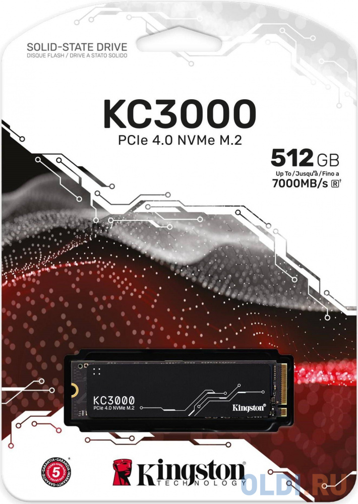 SSD накопитель Kingston KC3000 512 Gb PCI-E 4.0 х4 фото
