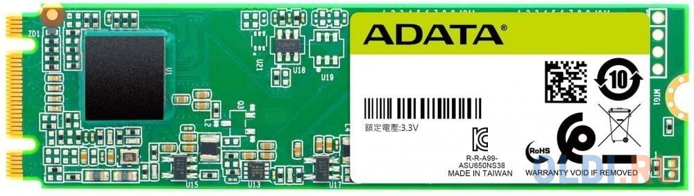 Твердотельный накопитель SSD M.2 1 Tb A-Data SU650 Read 550Mb/s Write 510Mb/s 3D NAND TLC ASU650NS38-1TT-C, размер 80 х 22 х 3.5 мм - фото 1