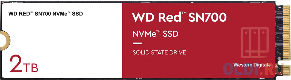 SSD жесткий диск M.2 2280 2TB RED WDS200T1R0C WDC