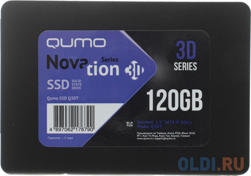 

QUMO SSD 120GB Novation TLC Q3DT-120GMCY {SATA3.0}