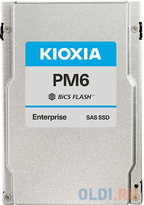 2.5&quot; 1600GB KIOXIA (Toshiba) PM6-V Enterprise SSD KPM61VUG1T60 KPM61VUG1T60  SAS 24Gb/s, 4150/2700, IOPS 595/265K, MTBF 2.5M, TLC, 3DWPD, 15m